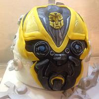 Transformers Cake "Optimus Prime VS Bumblebee"