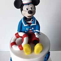 Sailor Mickey Mouse cake