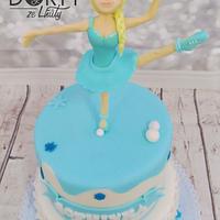 Elsa ballerina cake