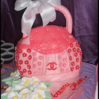 Pink Channel Bag Cake
