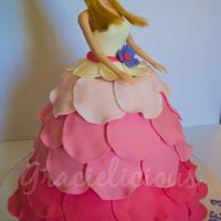 Ombre Princess Cake
