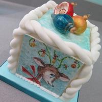 Retro Christmas cake