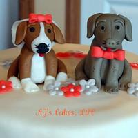 Dog Bridal Shower Cake