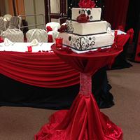 2 day wedding, 1st cake