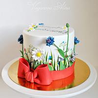wildflowers cake 