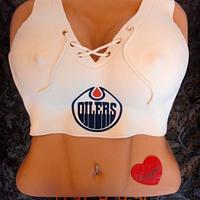 Edmonton Oilers cheerleader
