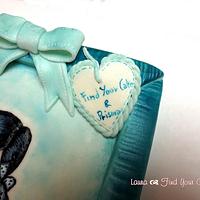 Painted cake topper - A sweet frame
