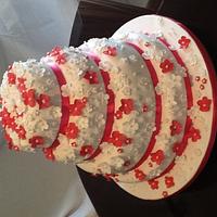 Bloosom wedding cake