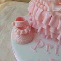Princess christening cake 