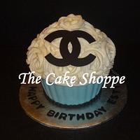 Chanel giant cupcake