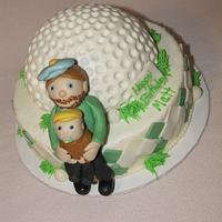 Golf themed cake