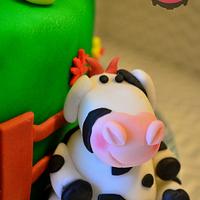Barnyard Farm Animal Cake