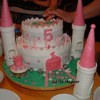 Birthday castle cake for my little princess Fiona