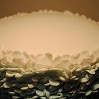 Ruffle/Frill Ombre Blue Cake