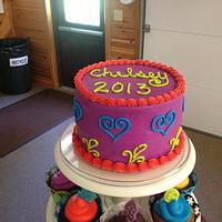 Graduation Cupcake Tower