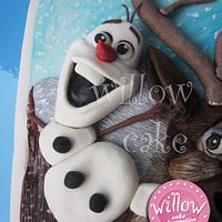 Olaf and Sven, "Frozen" cake