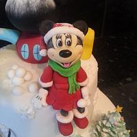 Chistmas Clubhouse with Minnie (my first ever christmas cake)