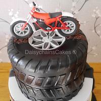 Batman and Dirt bike themed cake