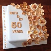 50th golden Anniversary cake