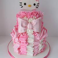 Pretty In Pink Hello Kitty 4th Birthday Cake