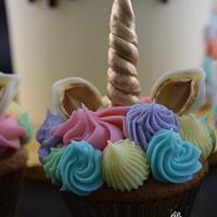 Unicorn Cake and Cupcakes