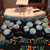 Birthday Boat & Cupcakes