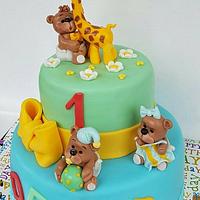 Teddy bear Bday Cake