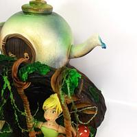 Tinkerbell 3d cake with Teapot