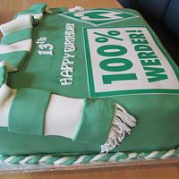 Werder Bremen Football Team Cake