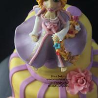 Rapunzel Tiny Tiered Cake