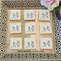 "I  do" engagement announcement cookies