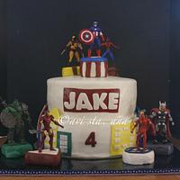 Marvel Superheroes cake