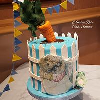 Peter Rabbit Christening Cake