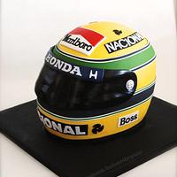 Ayrton Senna's helmet replica