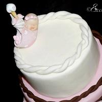 Elegant Baby Shower Cake, for a girl