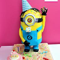 Minion birthday cake