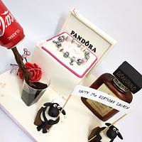 Pandora box birthday cake
