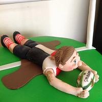 The rugby cake