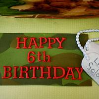 Military Tank Birthday Cake