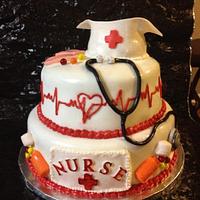 Nursing graduation cake