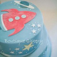 Rocket Cake for a photo shoot at the London Science Museum