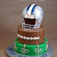 Vintage "Dallas Cowboys" football cake 