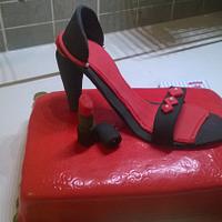 shoe birthday cake