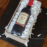 Wine Bottle cake