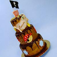 Pirate drip cake