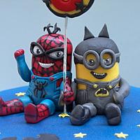 Minions Spiderman and Batman 