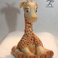 Sugarpaste Harold the Baby Giraffe Topper