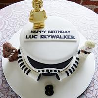 Star Wars Stormtrooper helmet cake