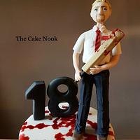 Simon Pegg films Inspired Cake.
