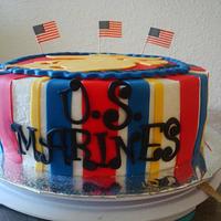 Marines cake for Ronald